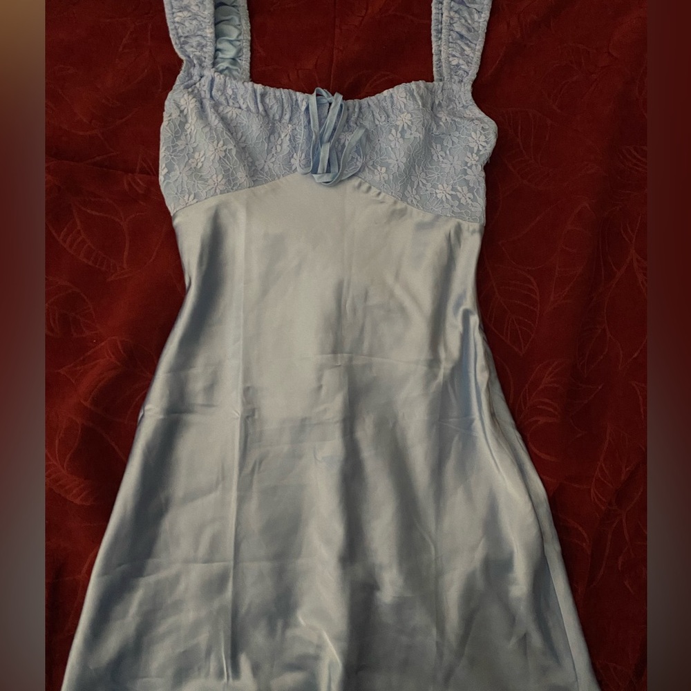 Princess Polly Satin Blue Mini Dress